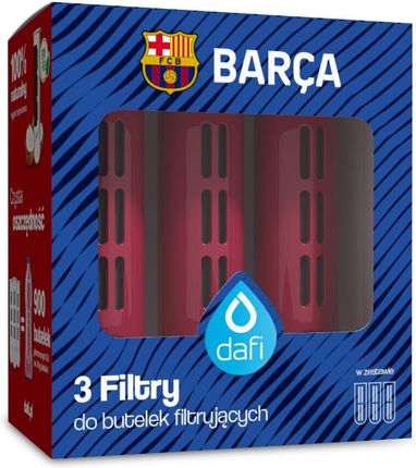 Dafi Zestaw 3 Filtry Do Butelki Soft I Solid Fc Barcelona Makowy