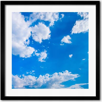 Tulup Foto Obraz Ścienny Ramka Chmury Na Niebie 50X50 Cm