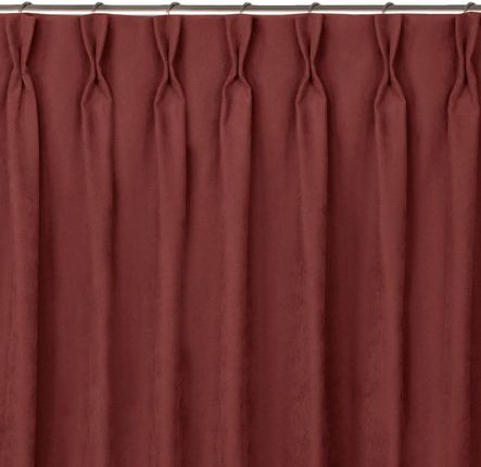 Homede Zasłona Milana Szenilowa Na Flexach 220X300 Koralowa Wzór 2