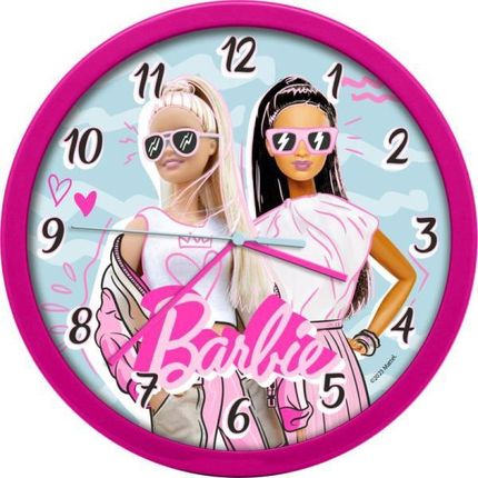 Kids Euroswan Zegar Ścienny Wall Clock 25Cm Barbie Bb00014