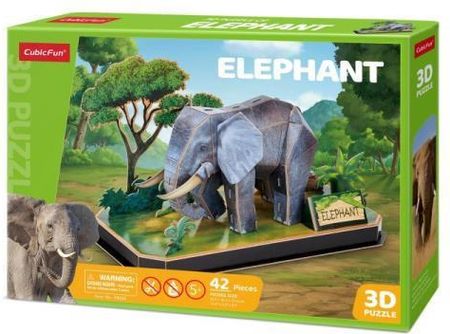 Dante Puzzle 3D Zwierzęta Słoń P858H Cubic Fun