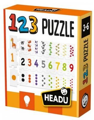 Headu 123 Puzzle-Nauka Cyfr I Liczenia 3-6 54907