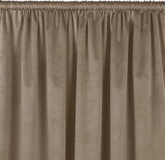 Homede Zasłona Vila Klasyczna Velvetowa Z Tunelem 200X225 Beżowa Wzór 1