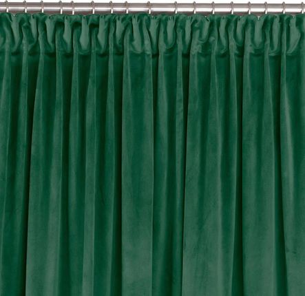 Homede Zasłona Vila Klasyczna Velvetowa Na Taśmie Smok 400X225 Butelkowa Zieleń Wzór 1