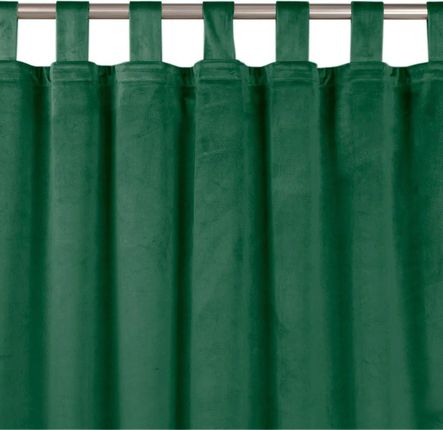 Homede Zasłona Vila Klasyczna Velvetowa Na Szelkach 400X245 Butelkowa Zieleń