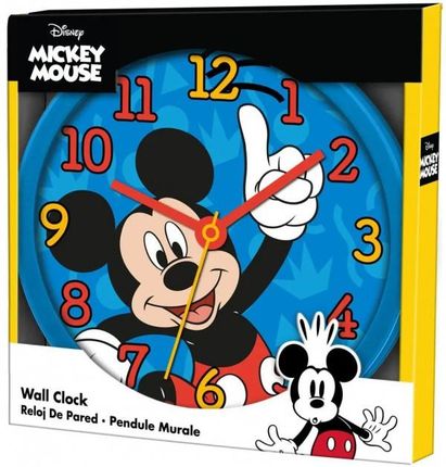 Kids Euroswan Zegar Ścienny Wall Clock 25Cm Myszka Miki Mickey Mouse Mk3078
