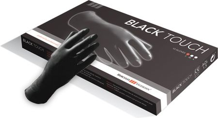 Hercules Sagemann rękawiczki lateksowe czarne różne rozmiary 10 sztuk