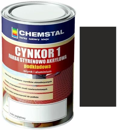 Chemstal Cynkor 1 Podkład Farby Na Dach Czarny 5L