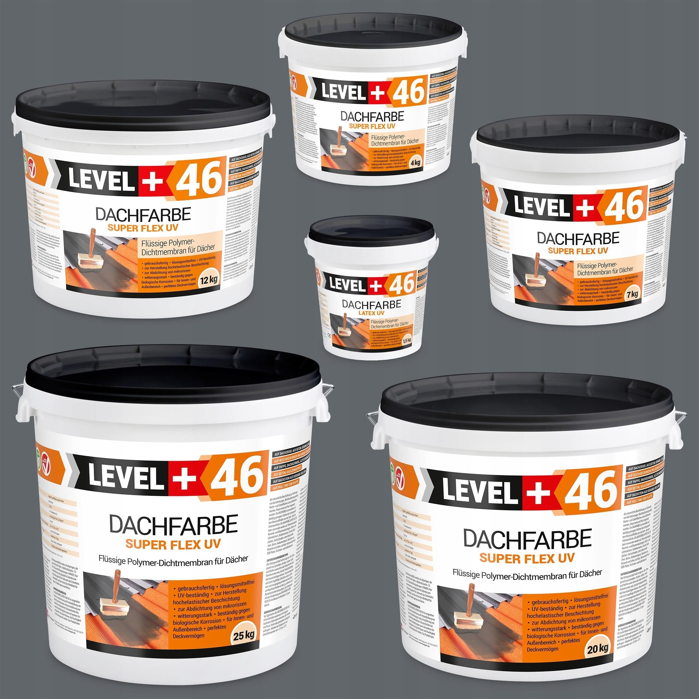 Level+ Farba Dachowa Płynna Folia Szara 1,5Kg Level+46 - opinie i ceny ...