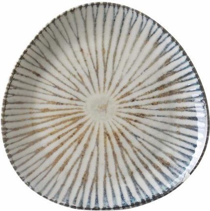 Fine Dine Talerz Trójkątny Ammonite 19Cm Porcelana