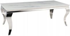Zdjęcie Ława Prince A Ceramic Biały Calacatta/Chrom 120x60 - Tłuszcz