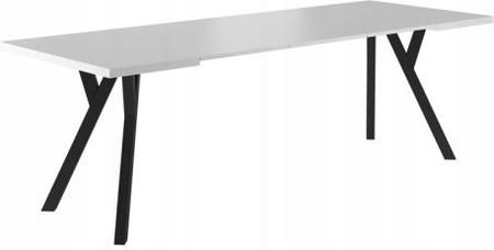 Stół Merlin Biały Mat Czarny 90x90(240)