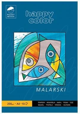 Gdd Blok Malarski A4 10 Kartek O Gramaturze 200G Happy Color