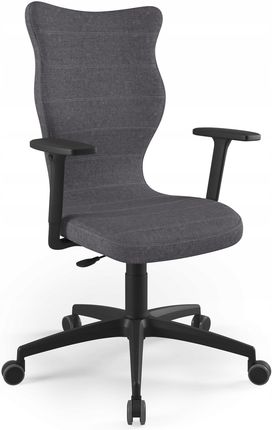 Entelo Krzesło biurowe Perto BK Palladium rozmiar 7 (180+ cm) czarny