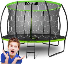 Zdjęcie NeoSport Trampolina Ogrodowa Profilowana 12ft/374cm Z Siatką Wewnętrzną (NS12C221) - Zawidów