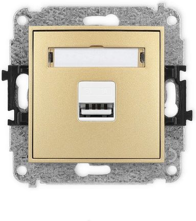 Karlik Mechanizm Ładowarki Usb Pojedynczej 5V 1A Złoty Icon (29ICUSB1)