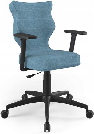 Entelo Krzesło biurowe Perto Plus BK Castel rozmiar 6 (159-188 cm) niebieski