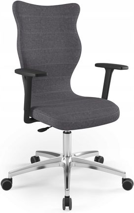Entelo Krzesło biurowe Perto Plus AL Palladium rozmiar 7 (180+ cm) czarny