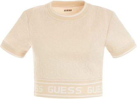Damska Koszulka z krótkim rękawem Guess Darla SS Top V3Yp06Kbsl0-F1Fb – Beżowy
