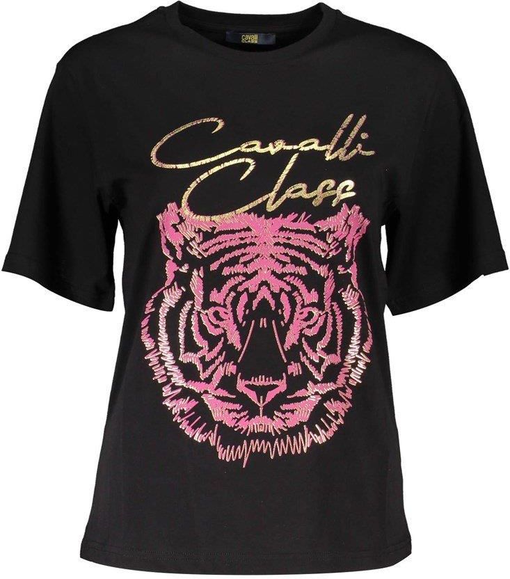 CAVALLI CLASS T-SHIRT Z KRTKIM RKAWEM DAMSKI CZARNY - Ceny i opinie ...