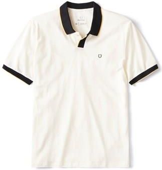 koszulka BRIXTON - Proper Ss Polo Knit Off White Black (OFFBK) rozmiar: XL
