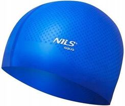 Zdjęcie Nqc Jednokolorowy Niebieski Czepek Silikonowy Dots Nils Aqua - Dęblin