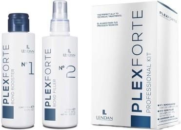 Lendan Professional Plex Forte Nr 1 Boost Nr 2 Filler Kit kuracja odbudowująca zniszczone włosy