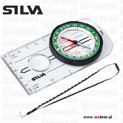 Silva Kompas Busola Ranger Szkło Powiększające Fluorescencyjne Znaki Chwyt Dryflex (8342)