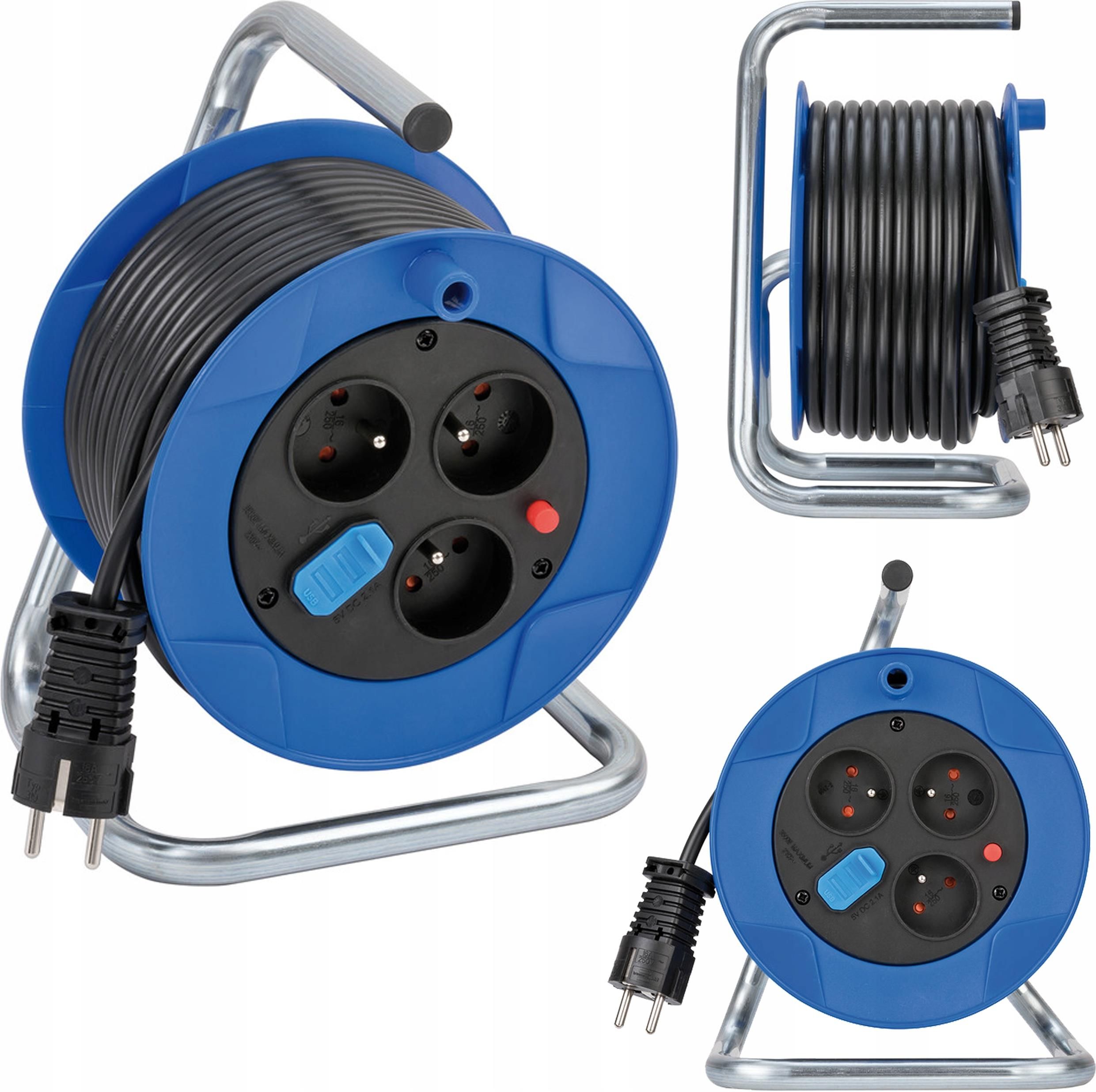 Przedłużacz Brennenstuhl Przedluzacz Bebnowy Garant Z Usb 15M ...