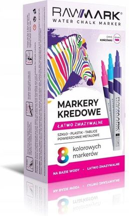 Markery Kredowe Uniwersalne 8 Kolorów Rawmark