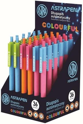 Długopis Automatyczny Colorful 0.6Mm (36Szt) Astra
