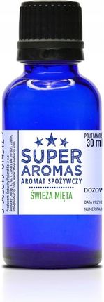 Super Aromas Aromas Aromat Spożywczy Świeża Mięta 30 ml