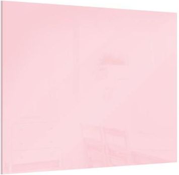 Allboards Tablica Szklana Magnetyczna Bubblegum Pink 45X45Cm - Bezramowa Tablica Szklana, Szkło Hartowane Na Magnesy Neodymowe