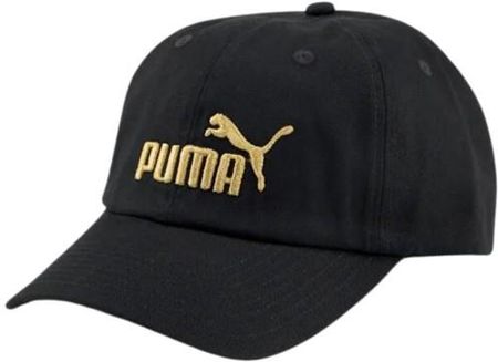 Czapka z daszkiem Puma czarna złote logo