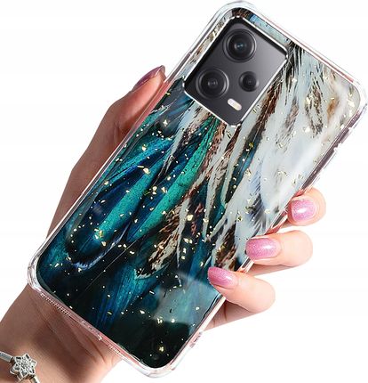 Krainagsm Etui Do Xiaomi Redmi Note 12 5G Case Glamour Szkło