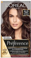 Loreal Preference Farba do Włosów 6.21 Zurich Zimny Opalizujący Bardzo Jasny Brąz
