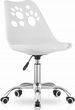 FOTEL OBROTOWY KRZESŁO DO BIURKA DLA DZIECKA BIAŁE