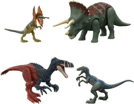 Mattel Jurassic World Zestaw 4 Dinozaury Dominion HJJ85