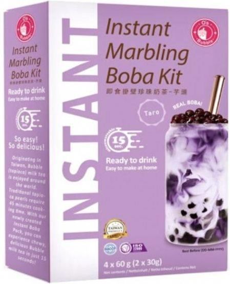 Instant Zestaw do Bubble Tea Herbata Mleczna Boba Smak Taro O's Bubble ...