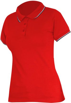 Koszulka polo damska 190g/m2, czerwona, "3xl", ce, lahti
