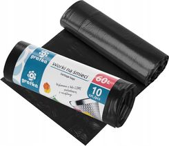 Zdjęcie Worki na śmieci czarne wiązane LDPE 60l 10szt - Tychy