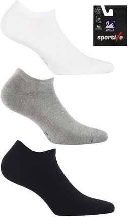 STOPKI WOLA SPORTIVE AG+ DAMSKIE GL (kolor biały, rozmiar 33-35)