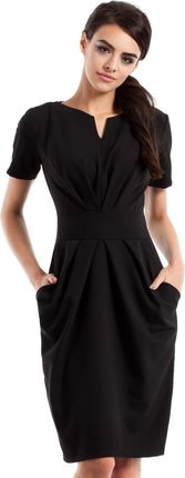 MOE234 Sukienka czarna (kolor czarny, rozmiar XL)