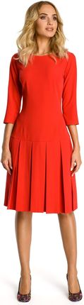 M336 sukienka czerwona (kolor czerwony, rozmiar XL)
