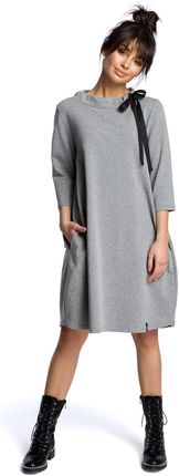 B070 Sukienka szara (kolor szary, rozmiar XL)