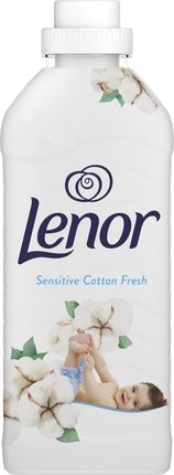 Lenor Płyn do płukania tkanin, 32 prań, Sensitive Cotton Fresh