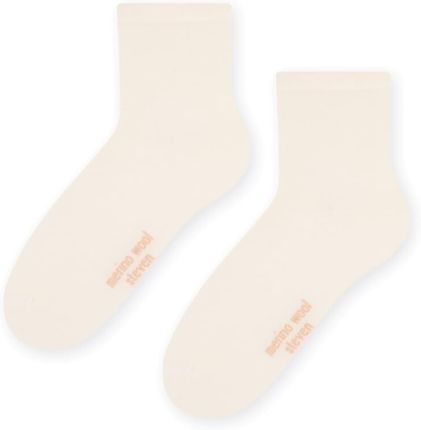 SKARPETY STEVEN 130 WEŁNA DAMSKIE (kolor czerwony, rozmiar 35-37) - zdjęcie 2