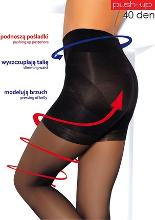 RAJSTOPY MONA PUSH-UP 40 (kolor daino, rozmiar 4)