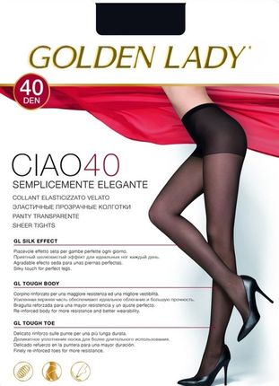 RAJSTOPY GOLDEN LADY CIAO 40 (kolor fumo, rozmiar 5)