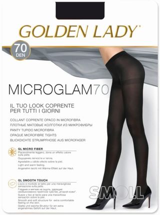 RAJSTOPY GOLDEN LADY MICROGLAM 70 (kolor marrone, rozmiar 4)